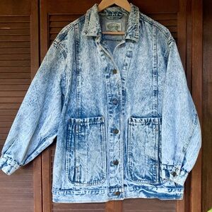 Vintage Acid Wash Denim Jacket